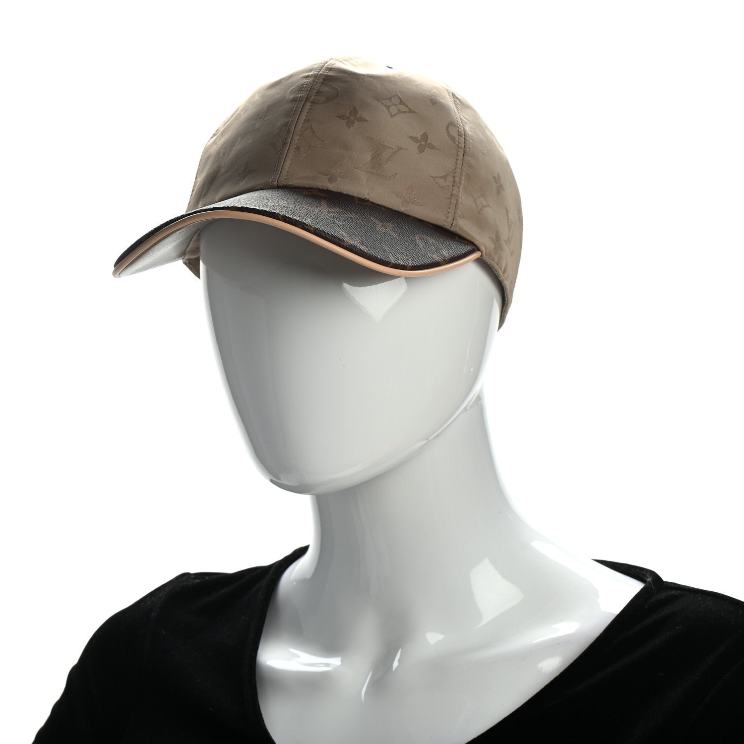 Louis Vuitton Monogram Polyester Silk LV Get Ready Cap M Beige 2 of 6