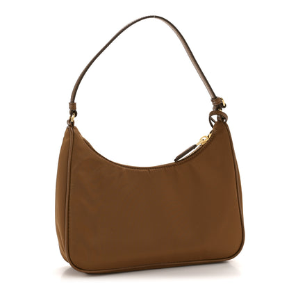 Prada Re-Nylon Saffiano Mini Re-Edition 2005 Bag Brandy 3 of 10