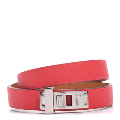Hermes Swift Mini Dog Double Tour Bracelet T3 Rouge Tomate 1 of 6