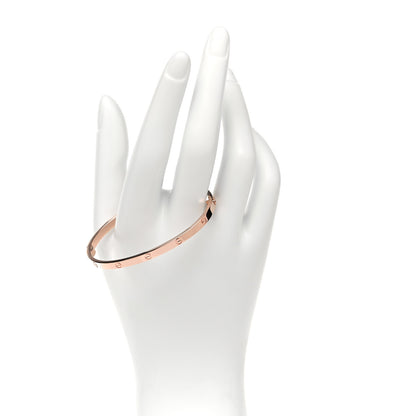 Cartier 18K Pink Gold Small LOVE Bracelet 17 2 of 6