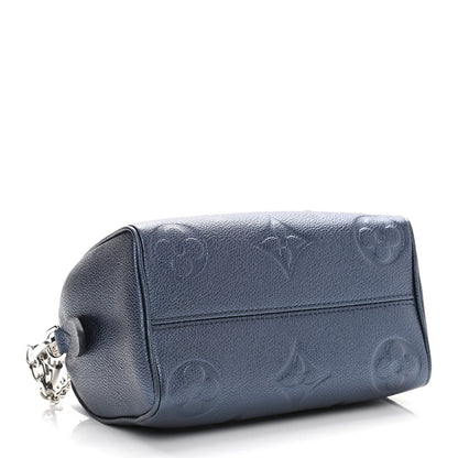 Louis Vuitton Metallic Empreinte Monogram Giant Speedy Bandouliere 20 Navy Nacre 4 of 10