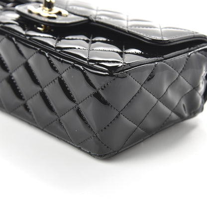 Chanel Patent Calfskin Quilted Mini Rectangular Flap Black 7 of 11