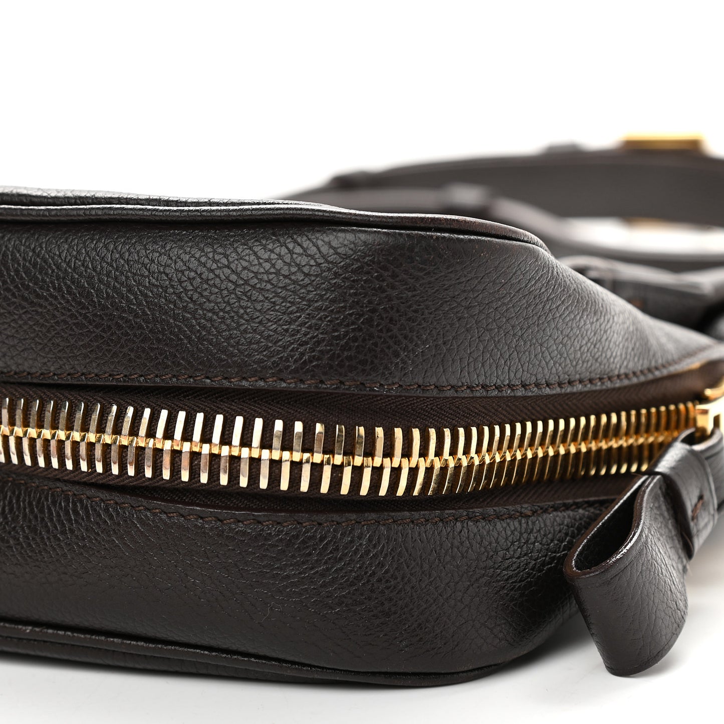 Grained Calfskin Medium Jennifer Crossbody Bag Black