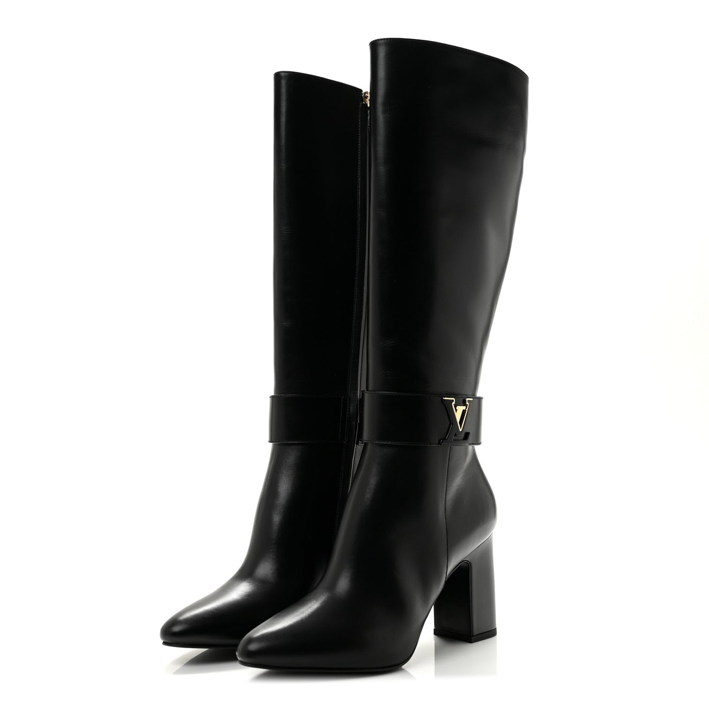 Calfskin Midtown High Boots 40 Black