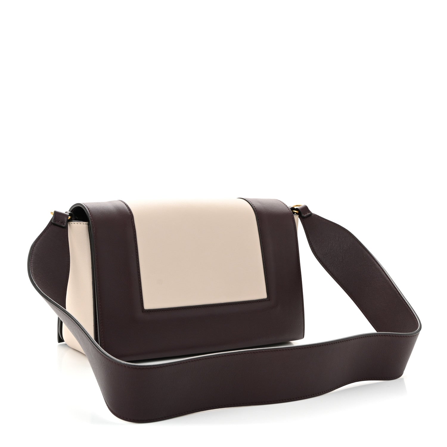Celine Shiny Smooth Calfskin Medium Frame Shoulder Bag Velvet Desert 3 of 10