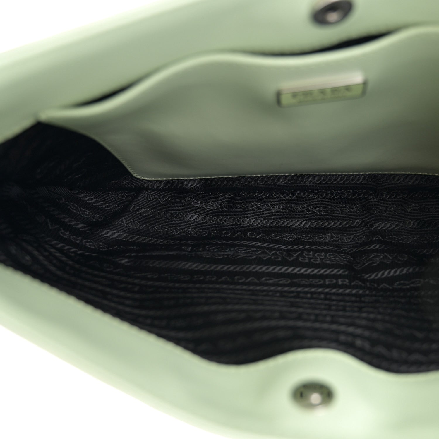 Prada Spazzolato Cleo Shoulder Bag Gradient Acqua 5 of 10