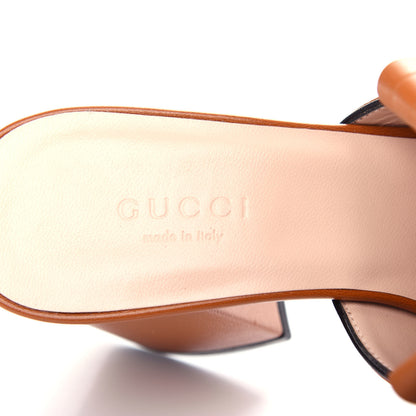 Gucci Malaga Kid GG Marmont Fringe 75mm Slide Sandals 36 Cognac 8 of 11