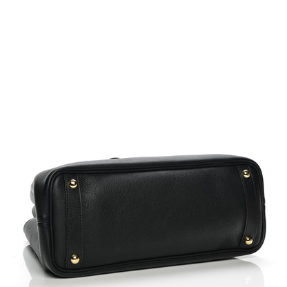 Burberry Grainy Calfskin Medium Honeybrook Tote Black 4 of 7