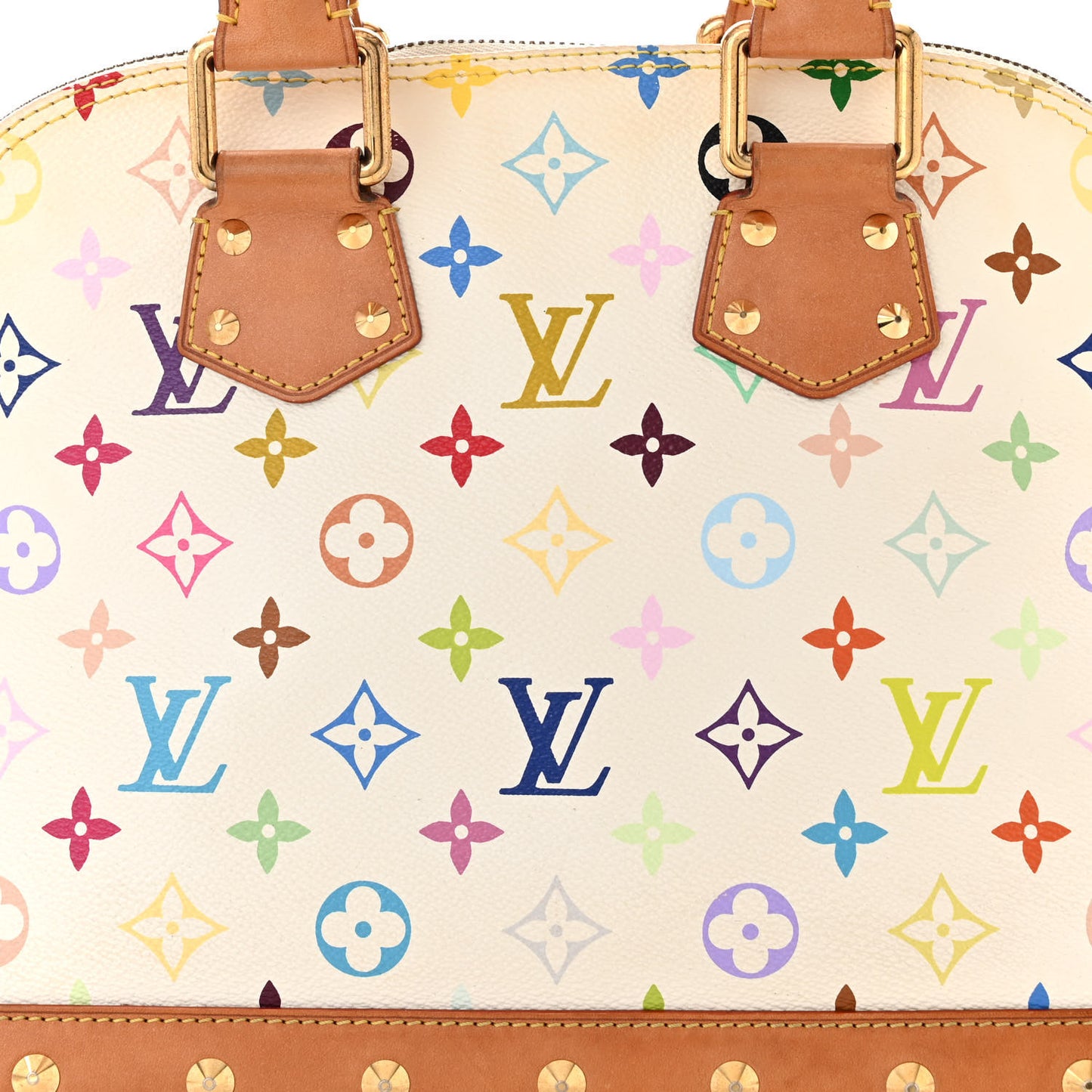 Monogram Multicolor Alma PM White