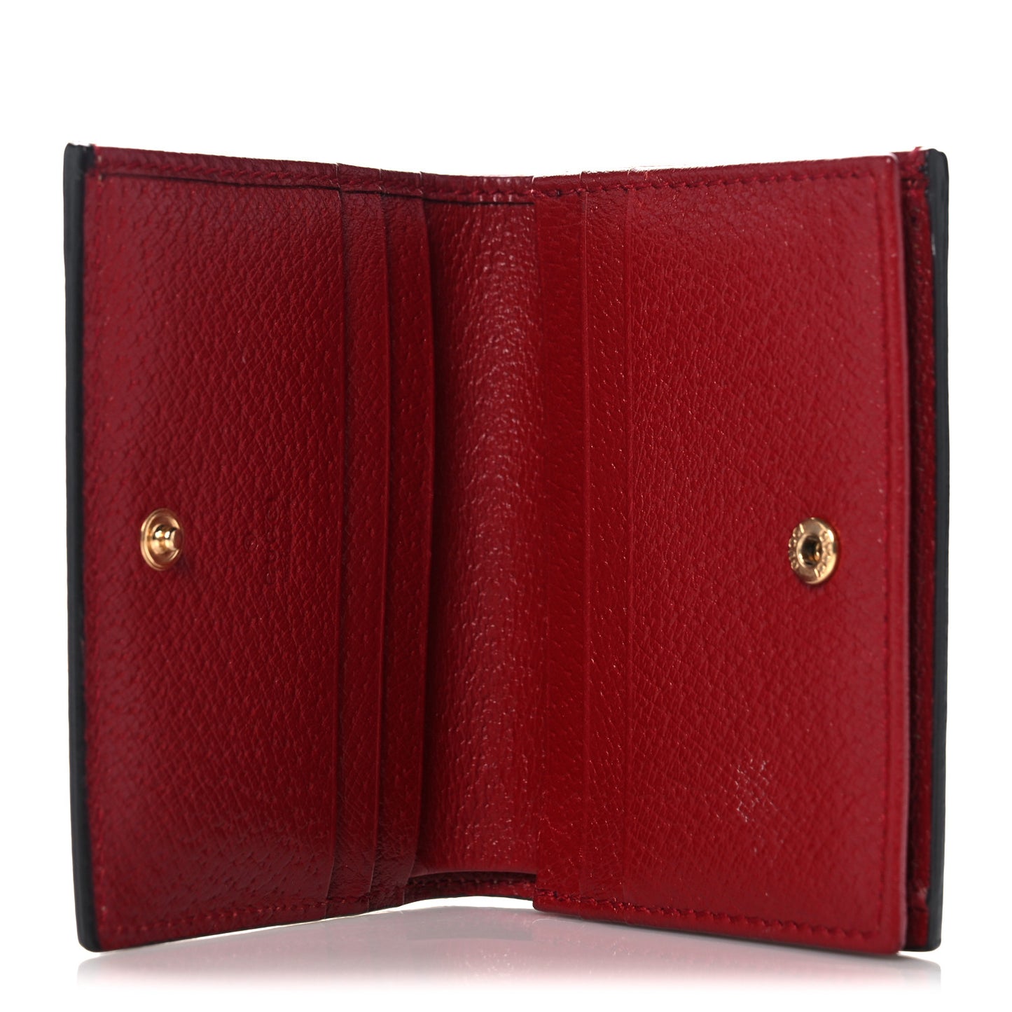 GG Supreme Monogram Tian Card Case Beige Multicolor Red