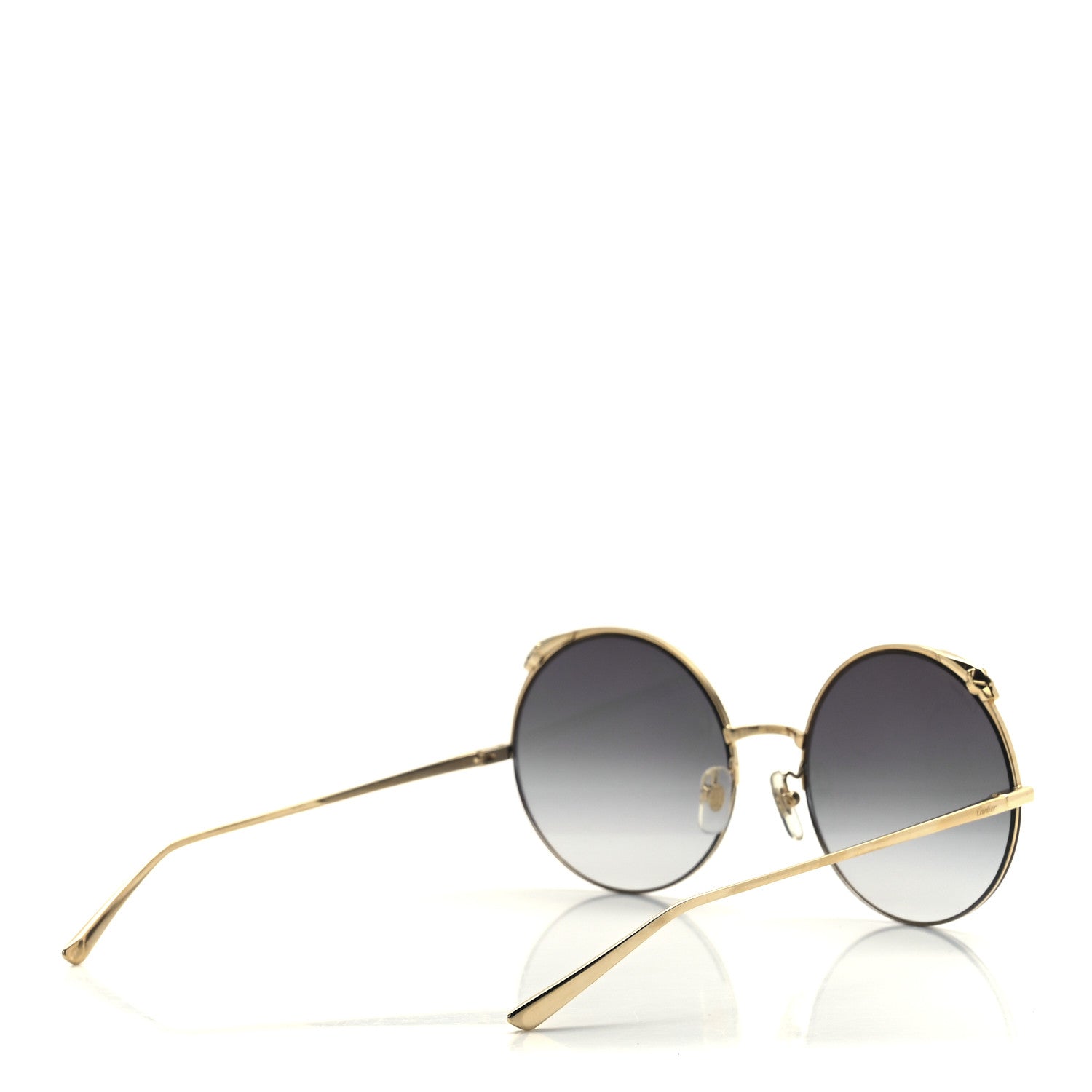 Cartier Panthere De Cartier Round Sunglasses CT0149S Gold 4 of 8