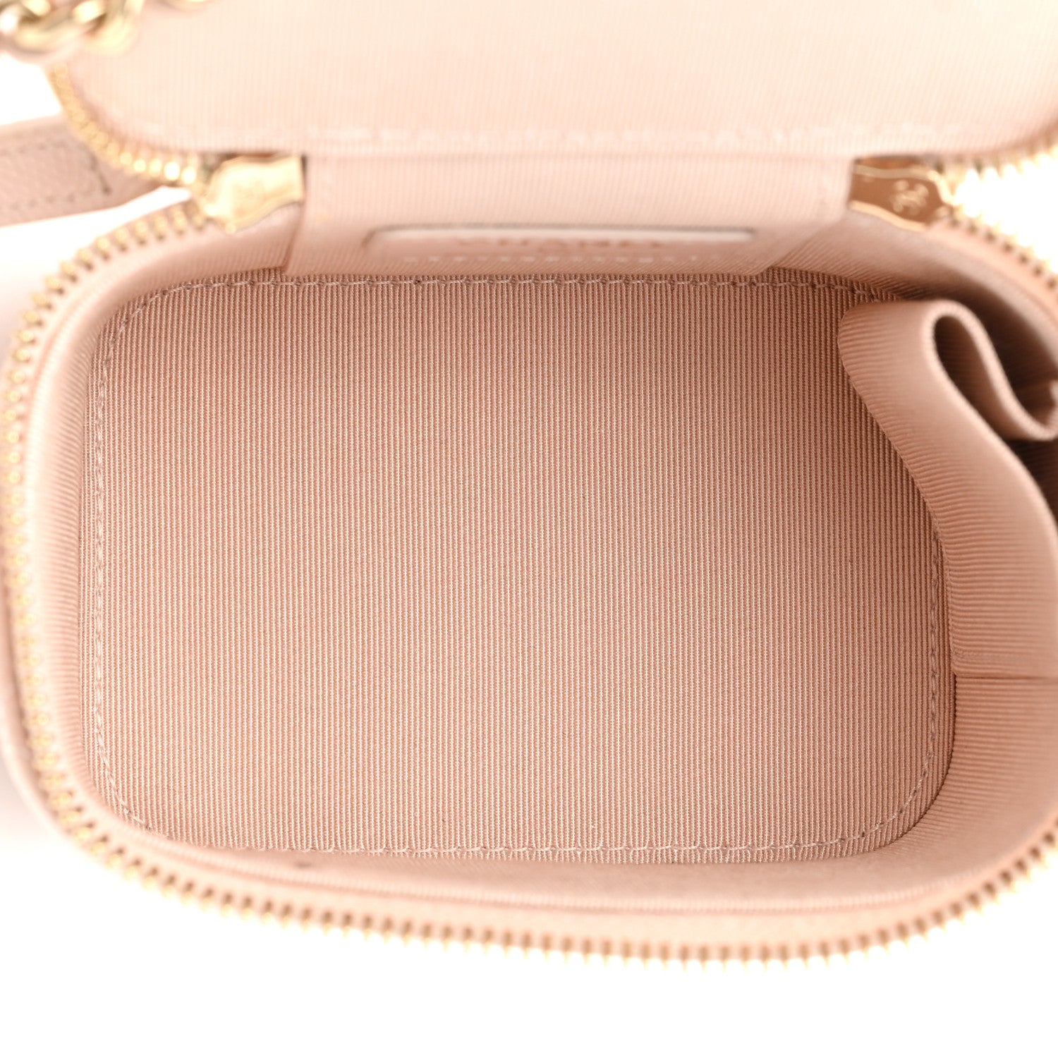 Chanel Caviar Quilted Mini Vanity Case With Chain Light Pink 5 of 9