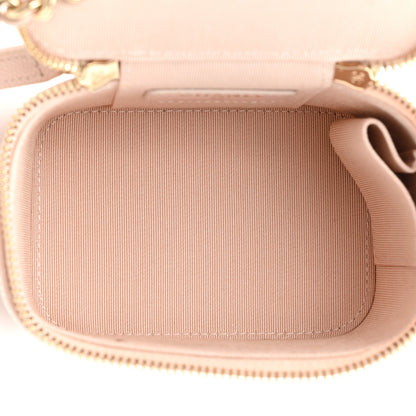 Chanel Caviar Quilted Mini Vanity Case With Chain Light Pink 5 of 9