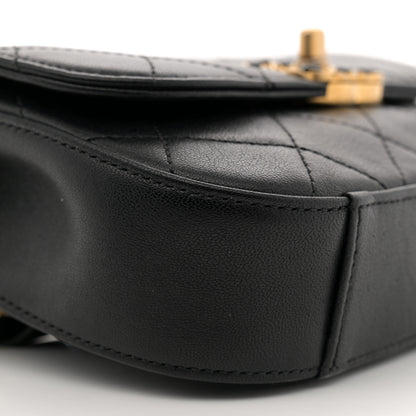 Chanel Lambskin Quilted Chain Infinity Waist Belt Bag Black 9 of 12