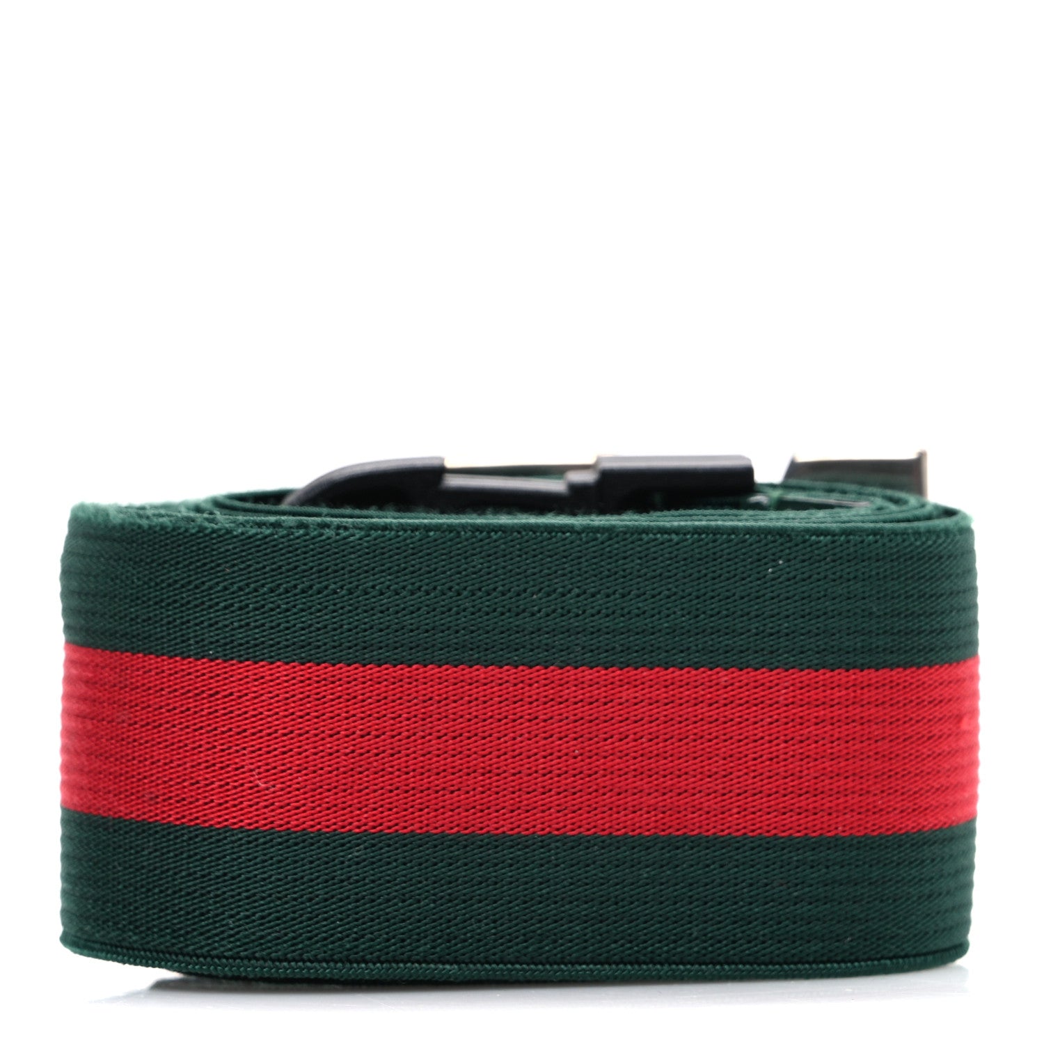 Gucci Nylon Web Belt 85 34 Green Red 2 of 4