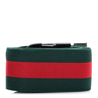 Gucci Nylon Web Belt 85 34 Green Red 2 of 4