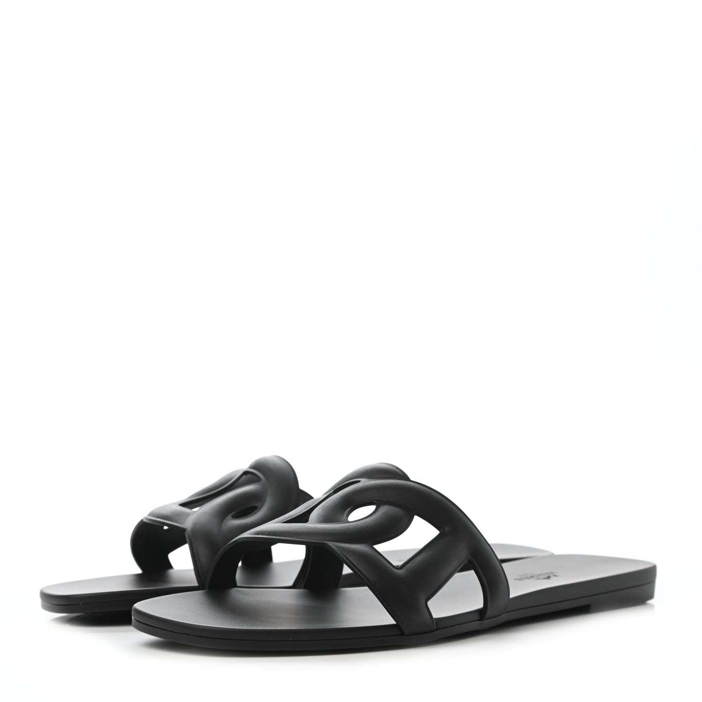 Rubber Aloha Sandals 41 Black