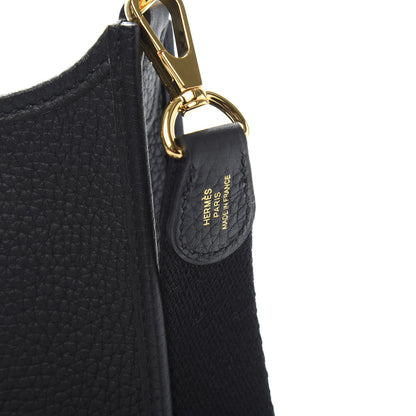 Hermes Taurillon Clemence Evelyne TPM Black 8 of 10