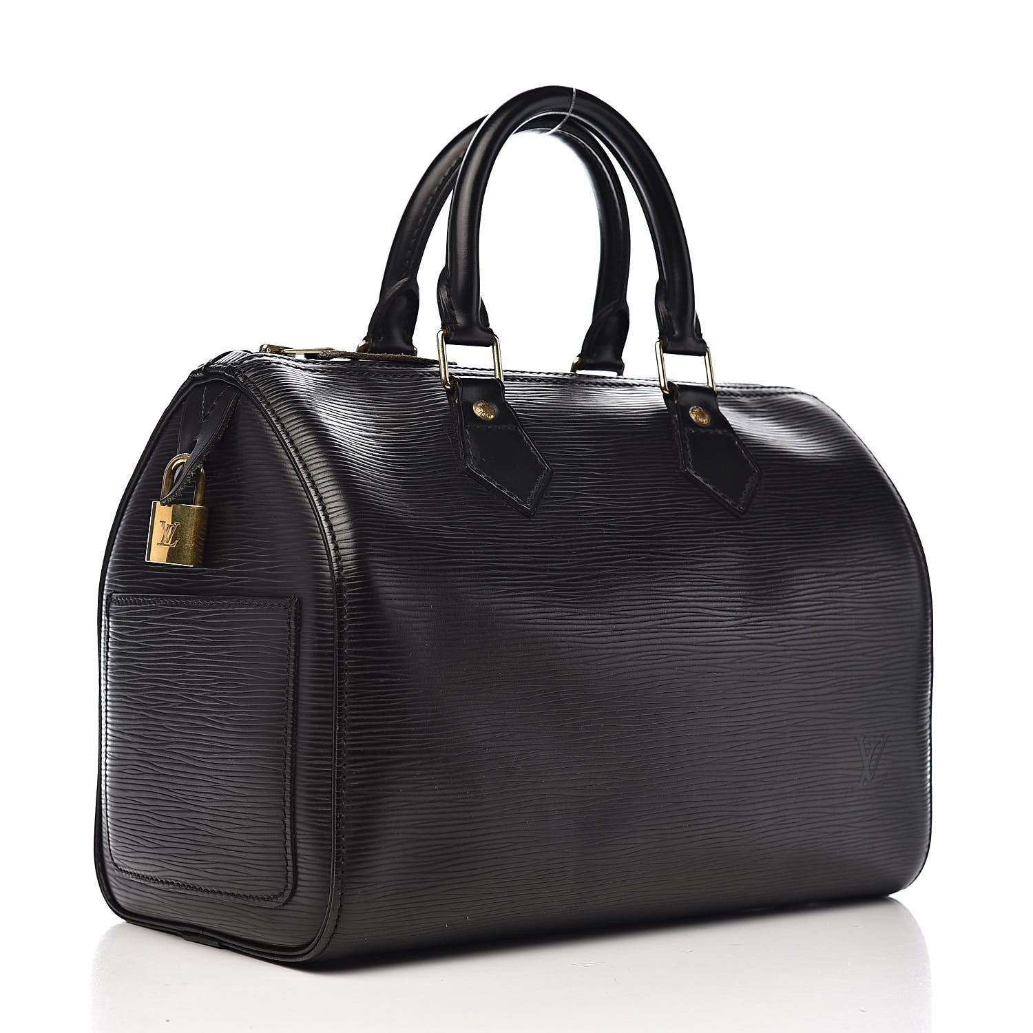 Louis Vuitton Epi Speedy 25 Black 3 of 12