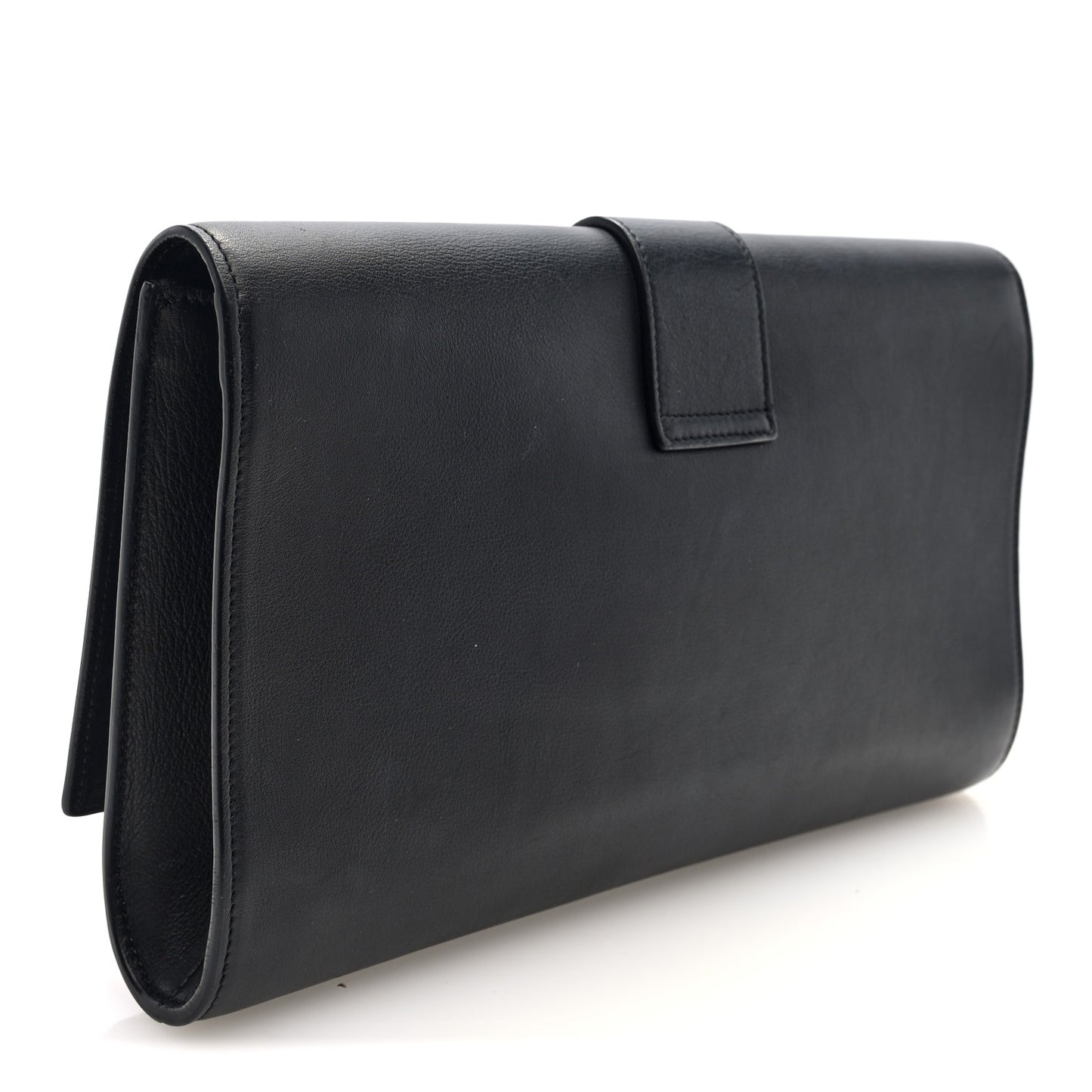 Calfskin Classic Y Ligne Clutch Black
