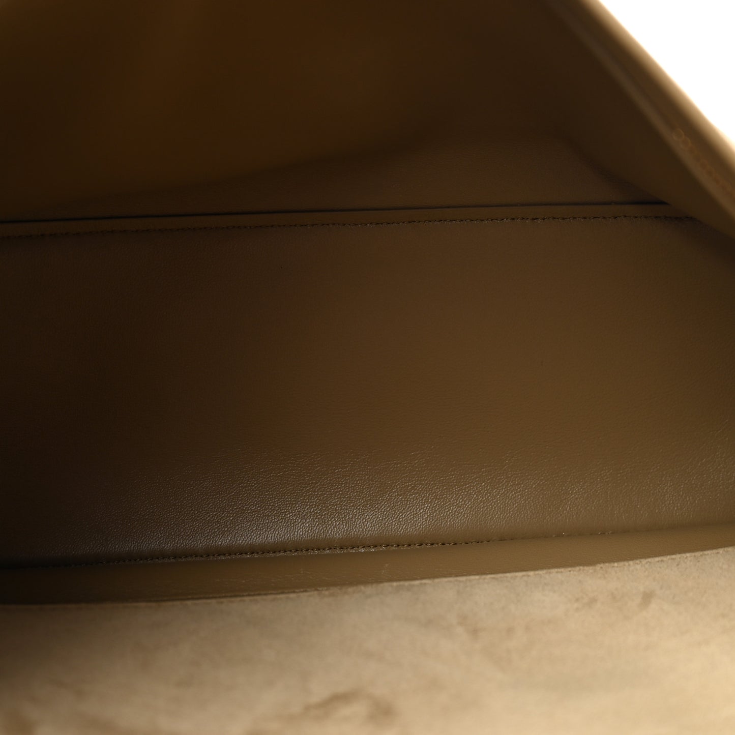 Suede Calfskin Small Souplissimo Maxi Flap Dark Beige