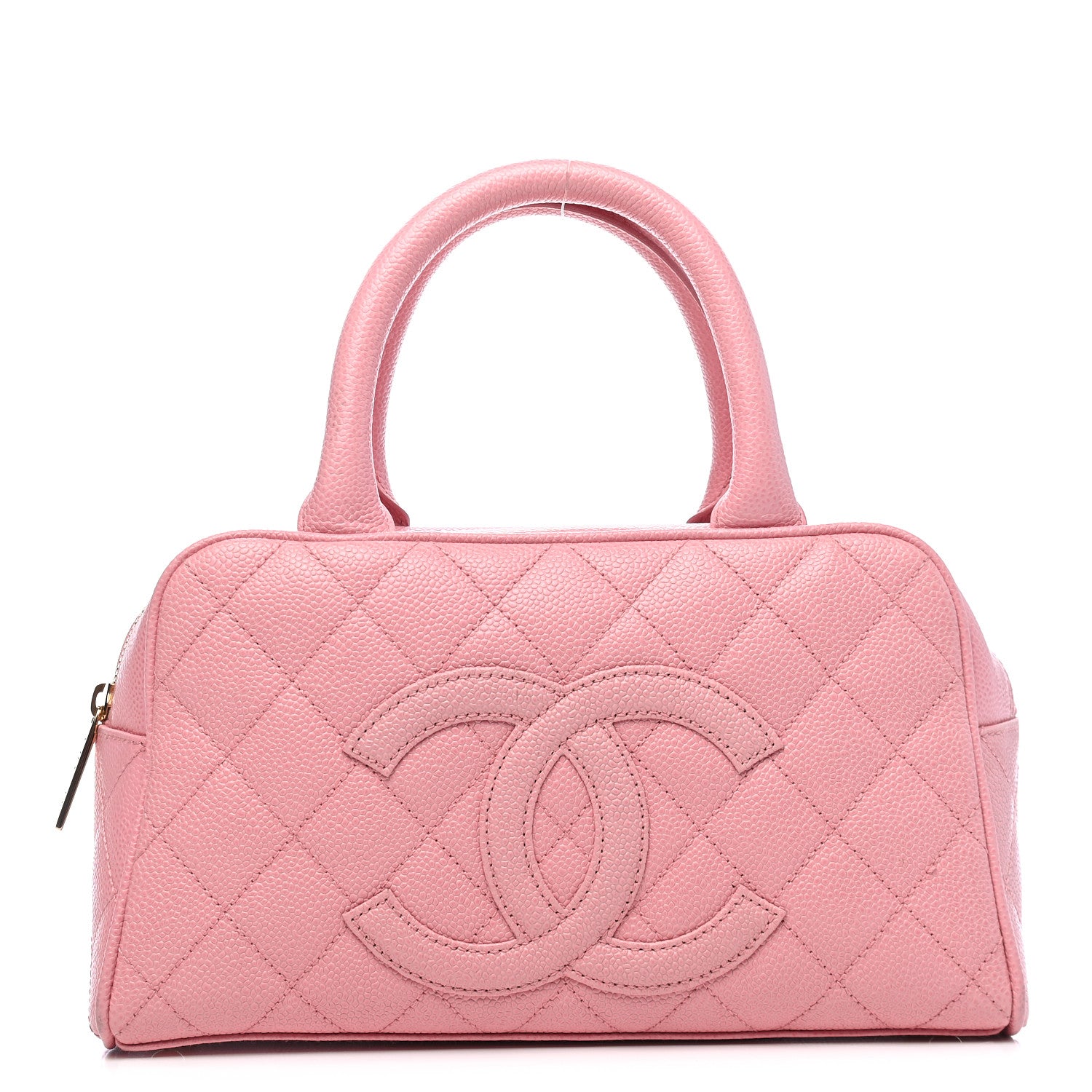 Chanel Caviar Quilted Small Bowler Pink 1 of 8