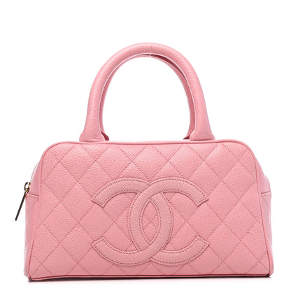 Chanel Caviar Quilted Small Bowler Pink 1 of 8