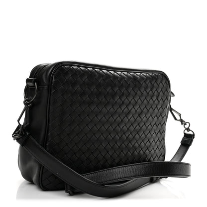 Bottega Veneta Nappa Intrecciato Messenger Bag Black 3 of 13