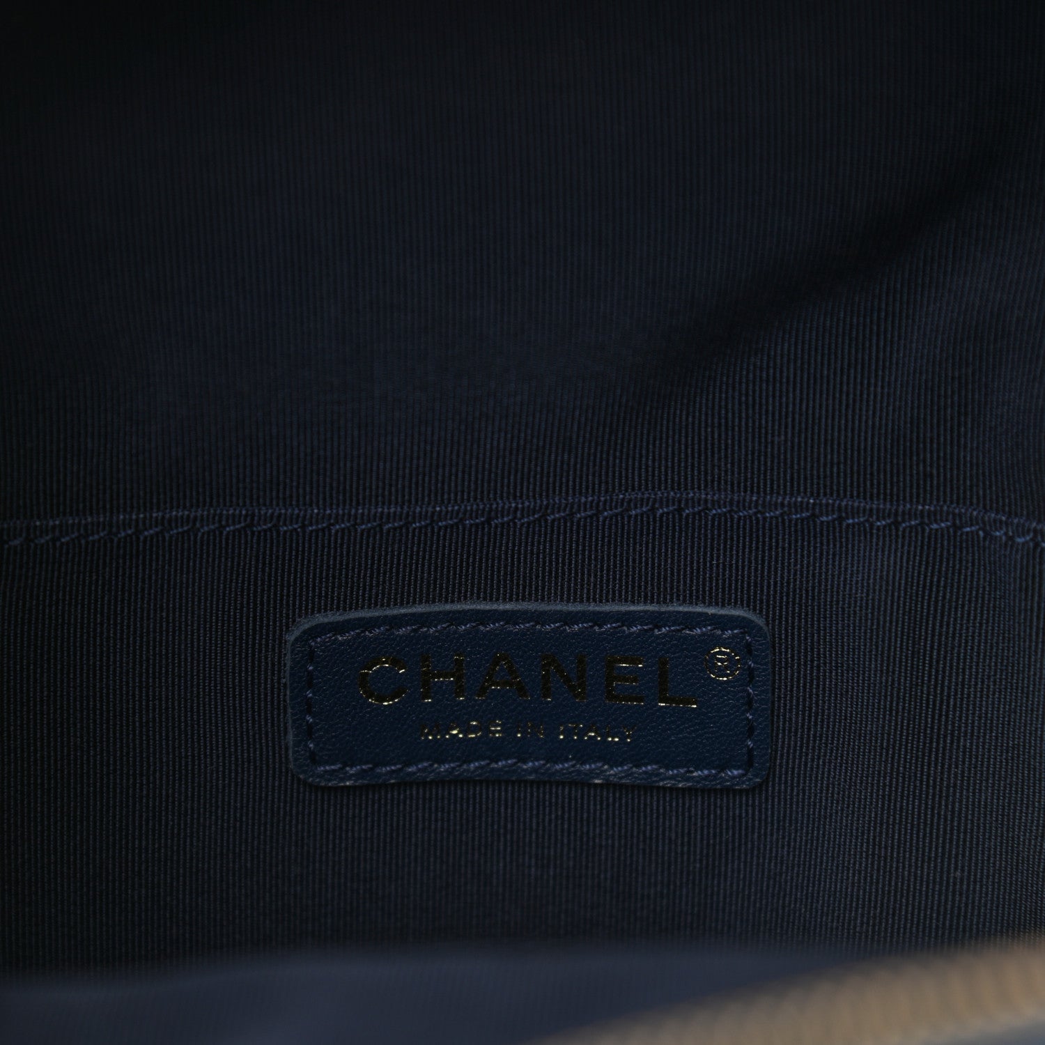Chanel Tweed Front Pocket Backpack Navy 6 of 8