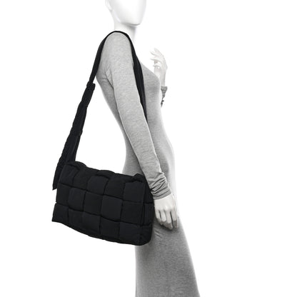 Bottega Veneta Nylon Intrecciato Padded Tech Maxi Cassette Bag Black 2 of 10