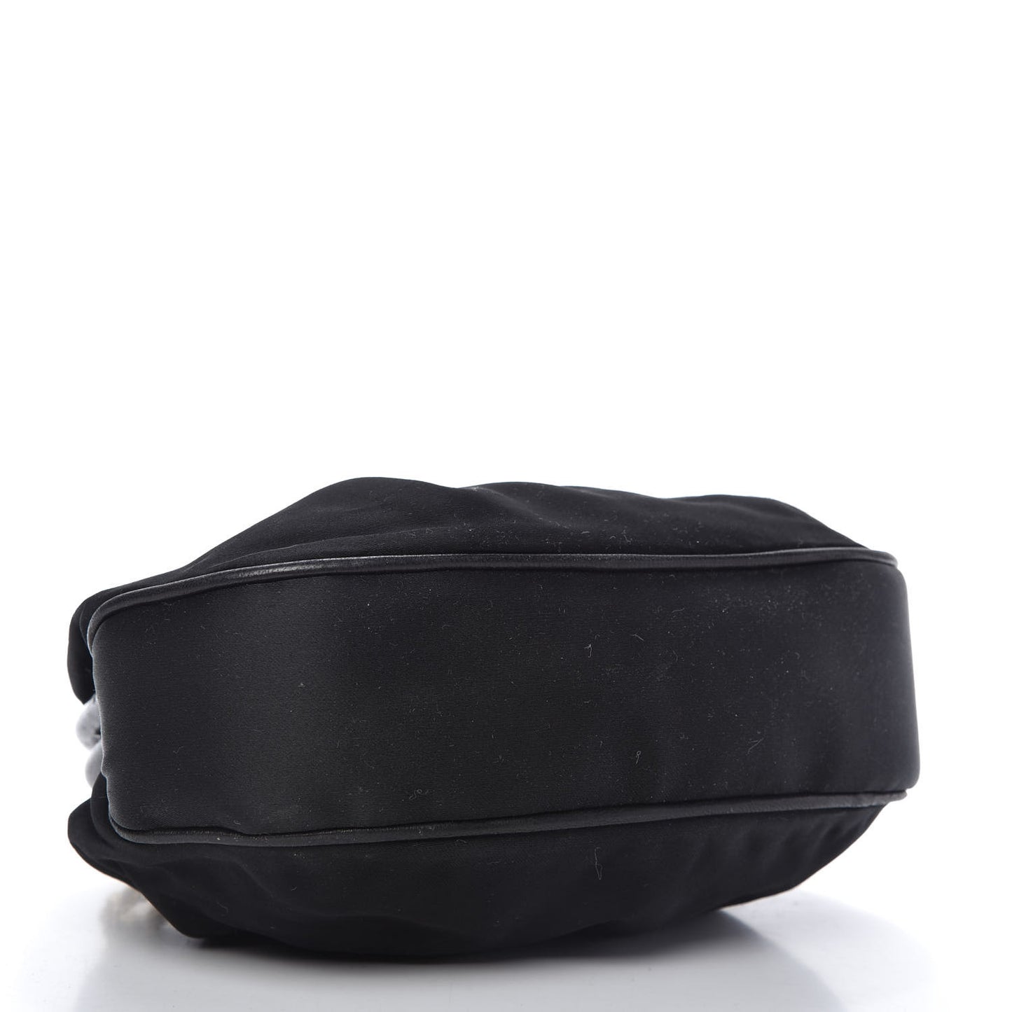 Satin Kisslock Evening Bag Black