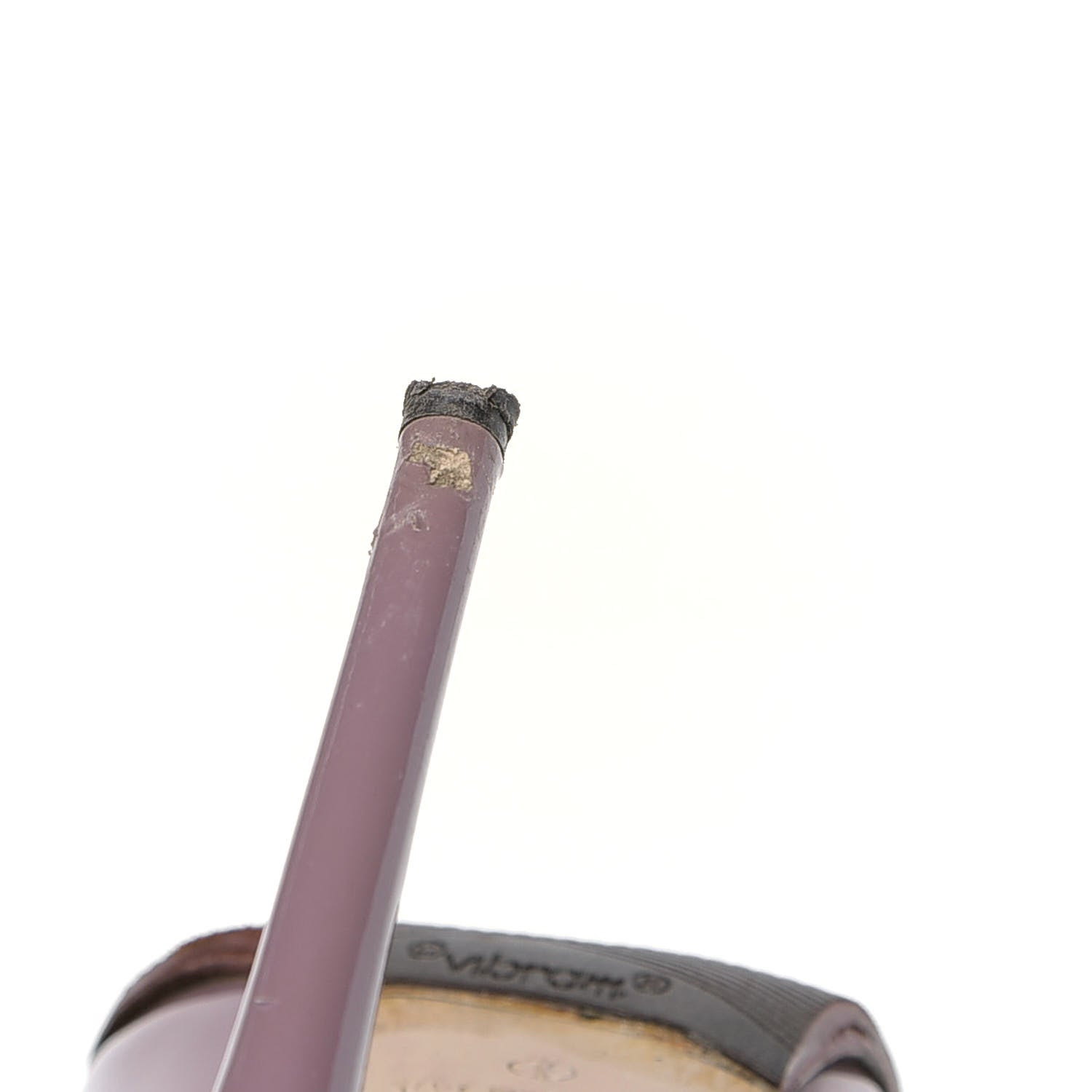 Valentino Garavani Patent Rockstud 100mm Pumps 36.5 Dark Mauve Poudre 5 of 8