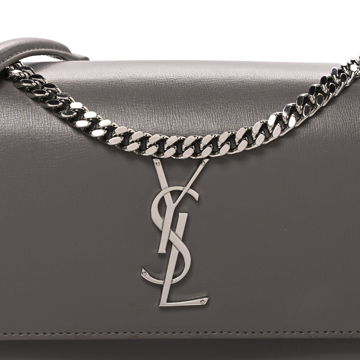 Saint Laurent Calfskin Medium Monogram Sunset Fog 8 of 12