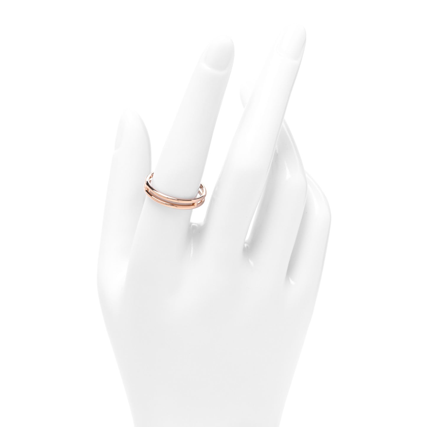 18K Rose Gold Ariane Wedding Band Ring 57 8