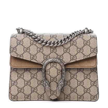 Gucci GG Supreme Monogram Mini Dionysus Shoulder Bag Taupe 1 of 9
