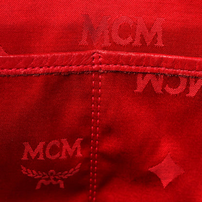 MCM Visetos Medium Sprinkle Stud Stark Backpack Red 13 of 23
