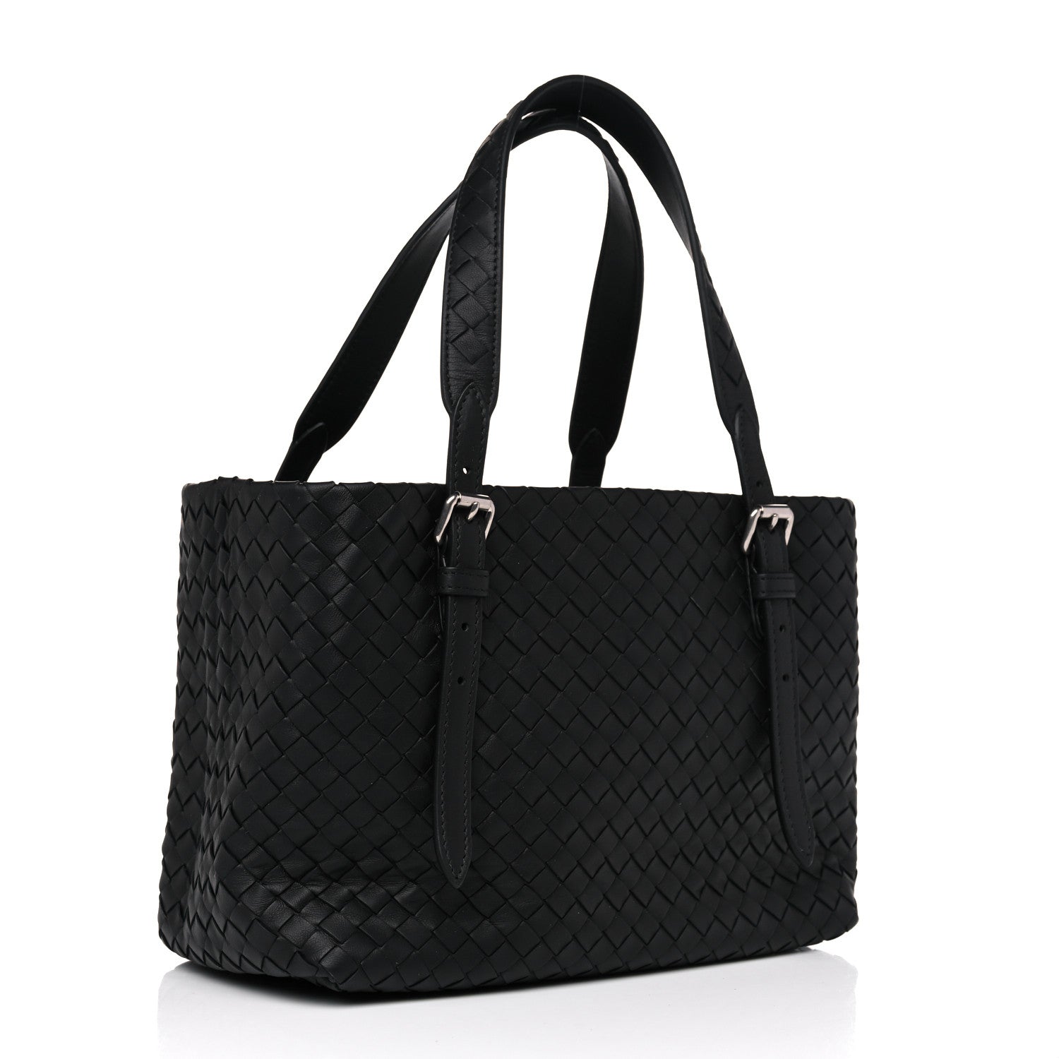 Bottega Veneta Nappa Intrecciato Mini Cesta Tote Black 3 of 9