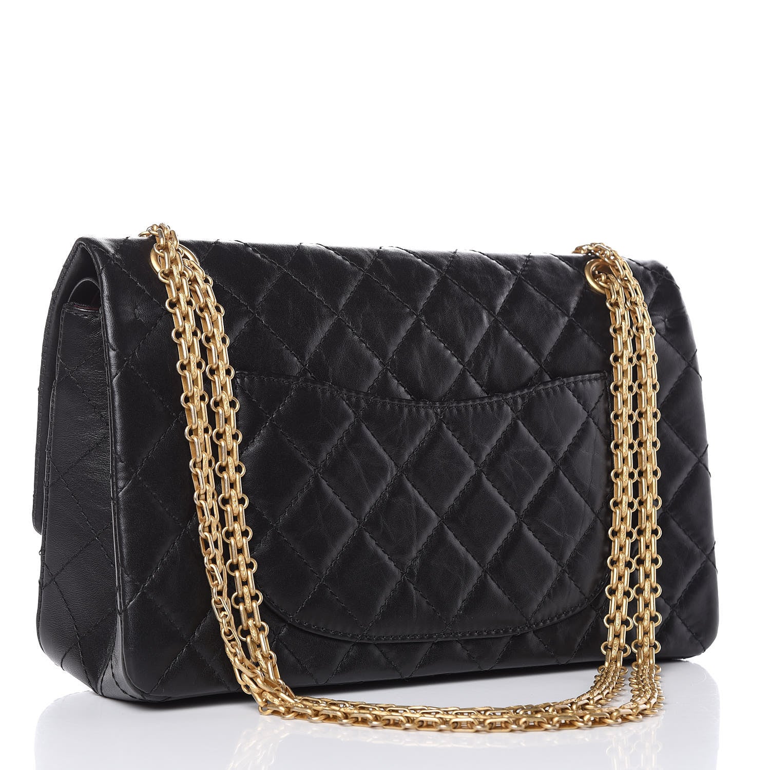 Chanel Aged Calfskin Quilted 2.55 Reissue 226 Flap Black 3 of 10