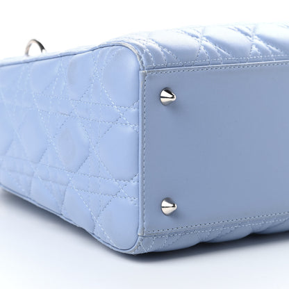 Christian Dior Lambskin Cannage Medium Lady Dior Light Blue 9 of 15