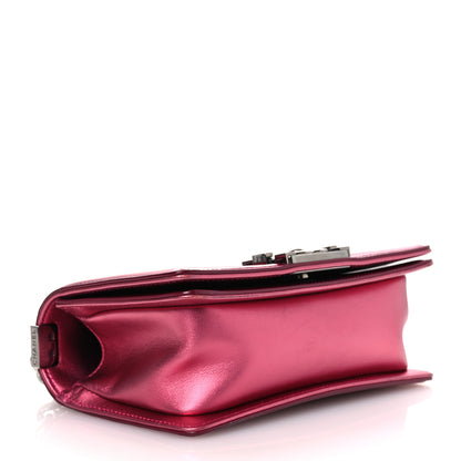 Chanel Metallic Patent Calfskin Quilted Small Boy Flap Pink 4 of 13