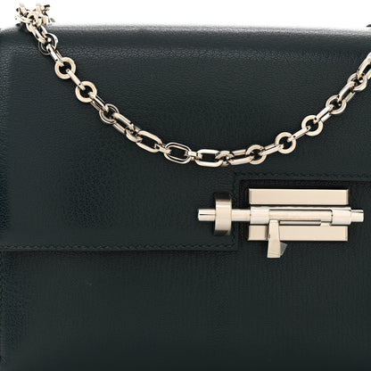 Hermes Chevre Chamkila Mini Verrou Chaine Bag Vert Bosphore 8 of 11