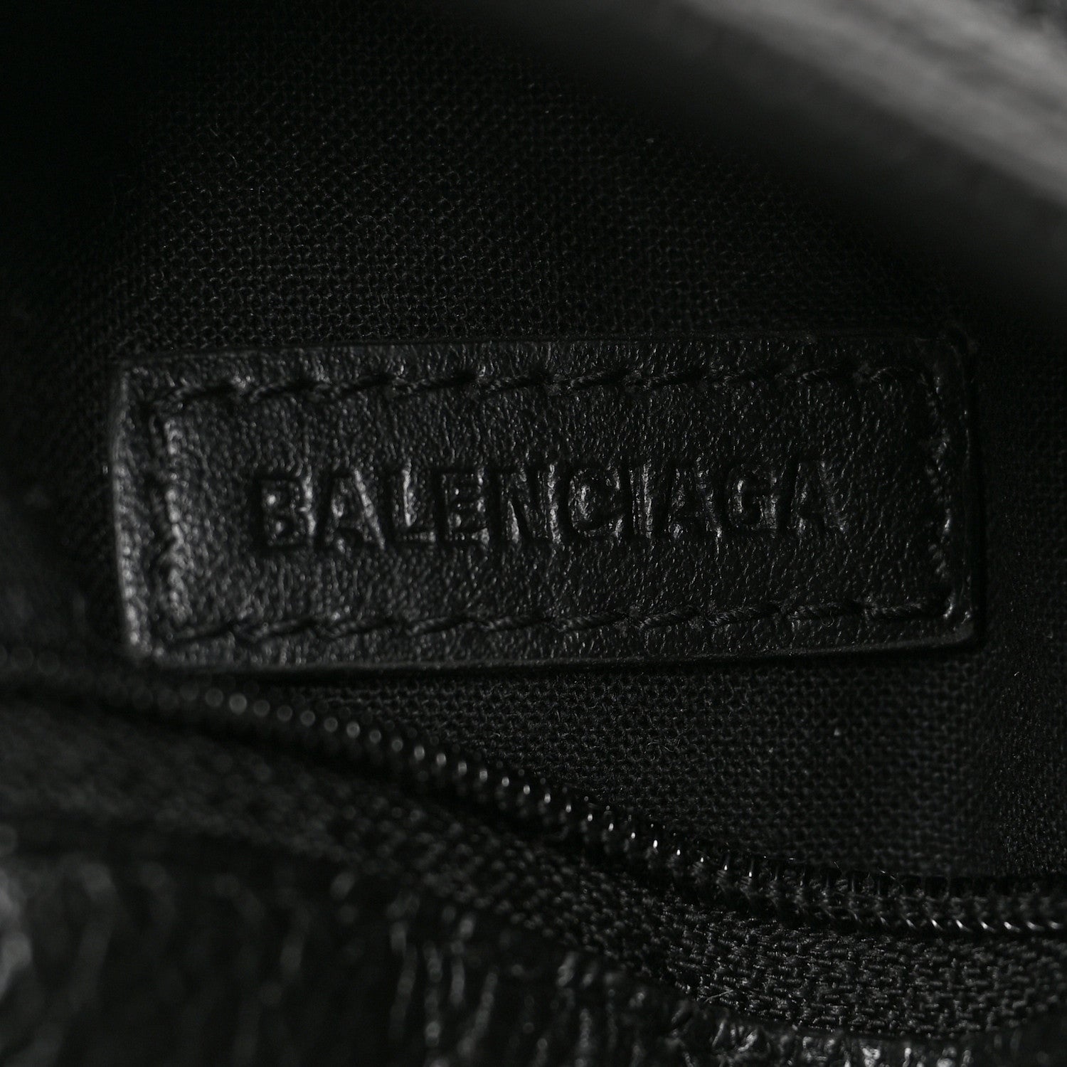 Balenciaga Grained Calfskin Mini Explorer Crossbody Backpack Black 6 of 6