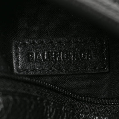 Balenciaga Grained Calfskin Mini Explorer Crossbody Backpack Black 6 of 6