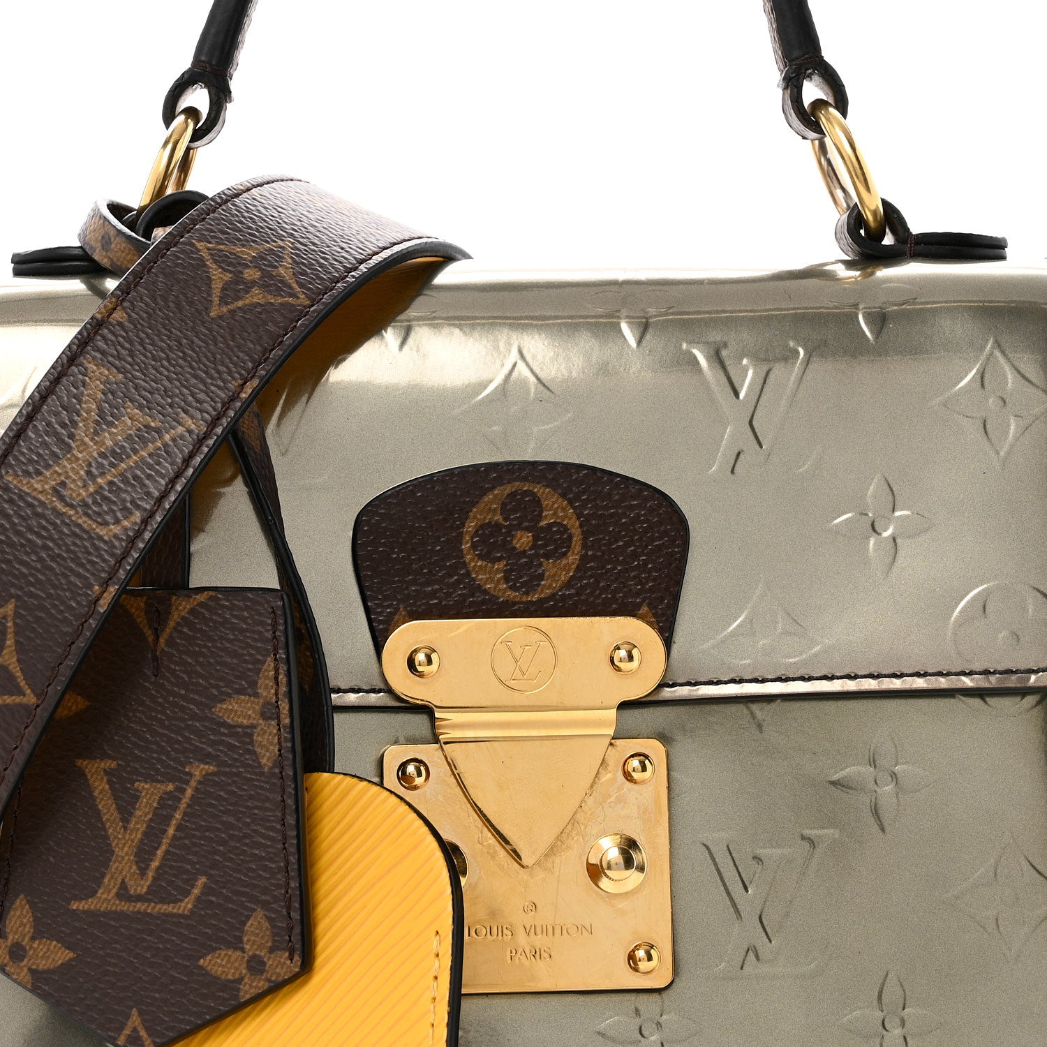 Louis Vuitton Vernis Epi Monogram Spring Street Bitume Metallise 8 of 14