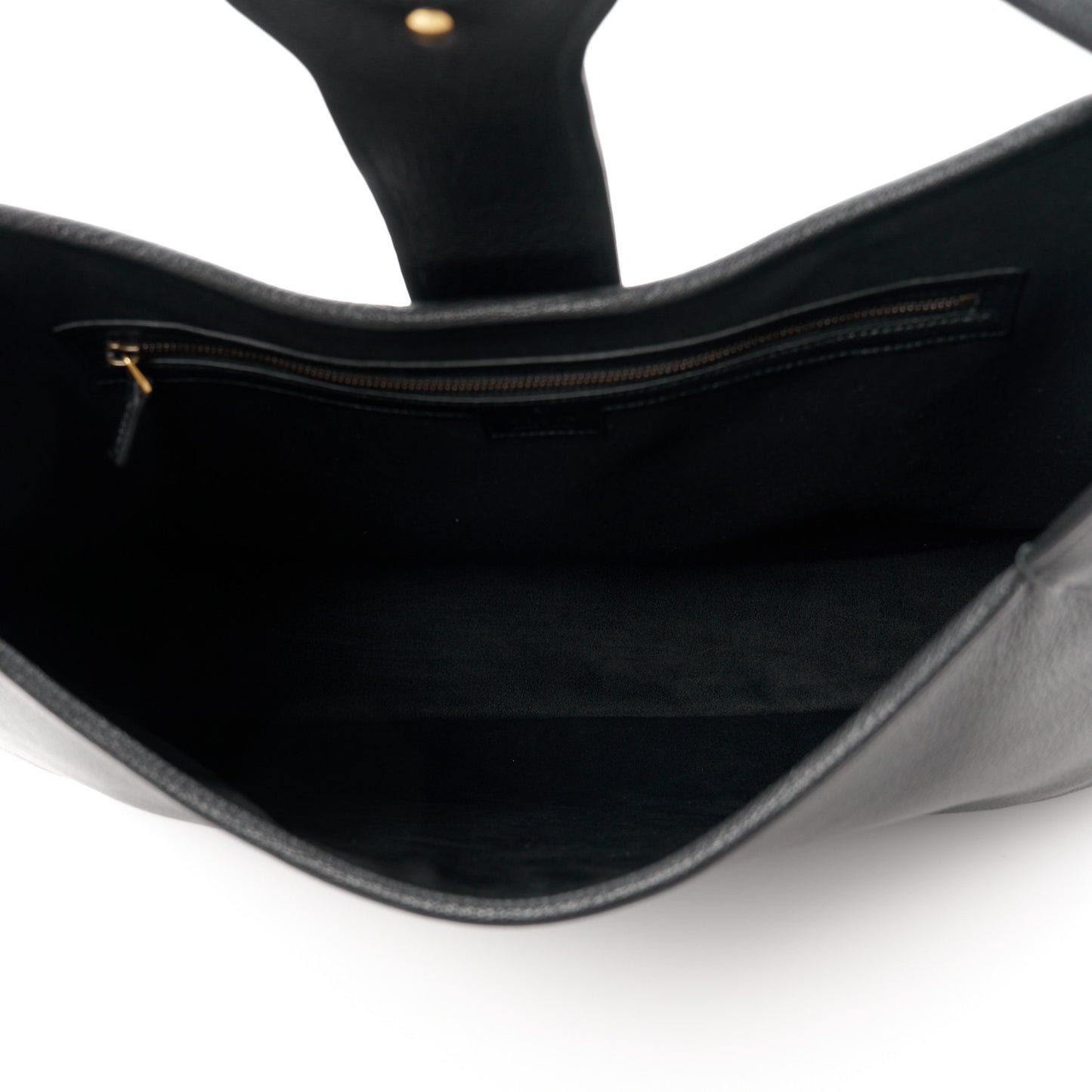 Goatskin Large Aphrodite Shoulder Bag Black