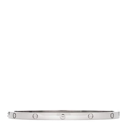 Cartier 18K White Gold Small LOVE Bracelet 17 2 of 3