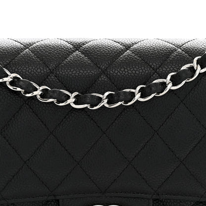 Chanel Caviar Quilted Medium Double Flap Black 8 of 11