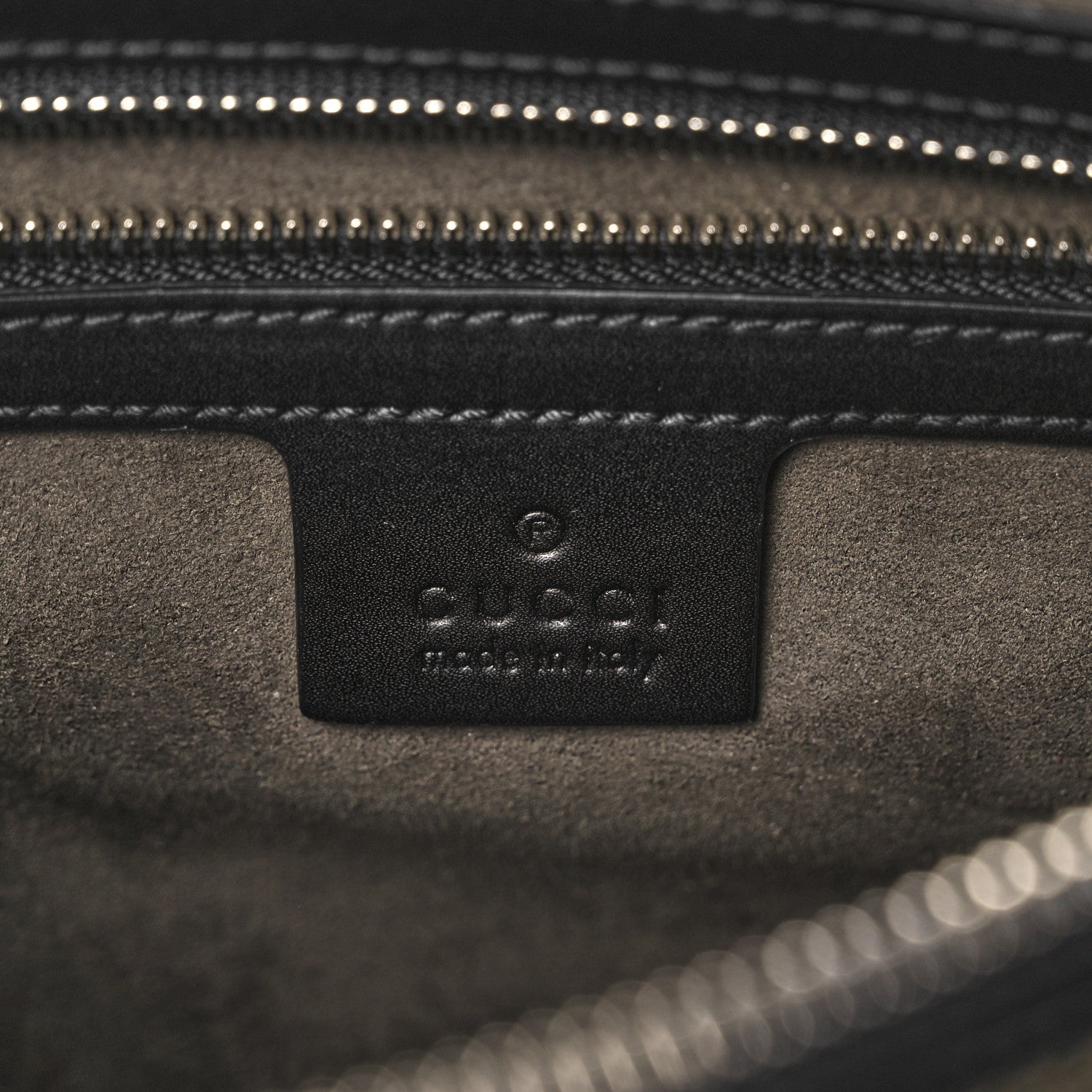Gucci GG Supreme Monogram Signature Messenger Bag Black 6 of 11