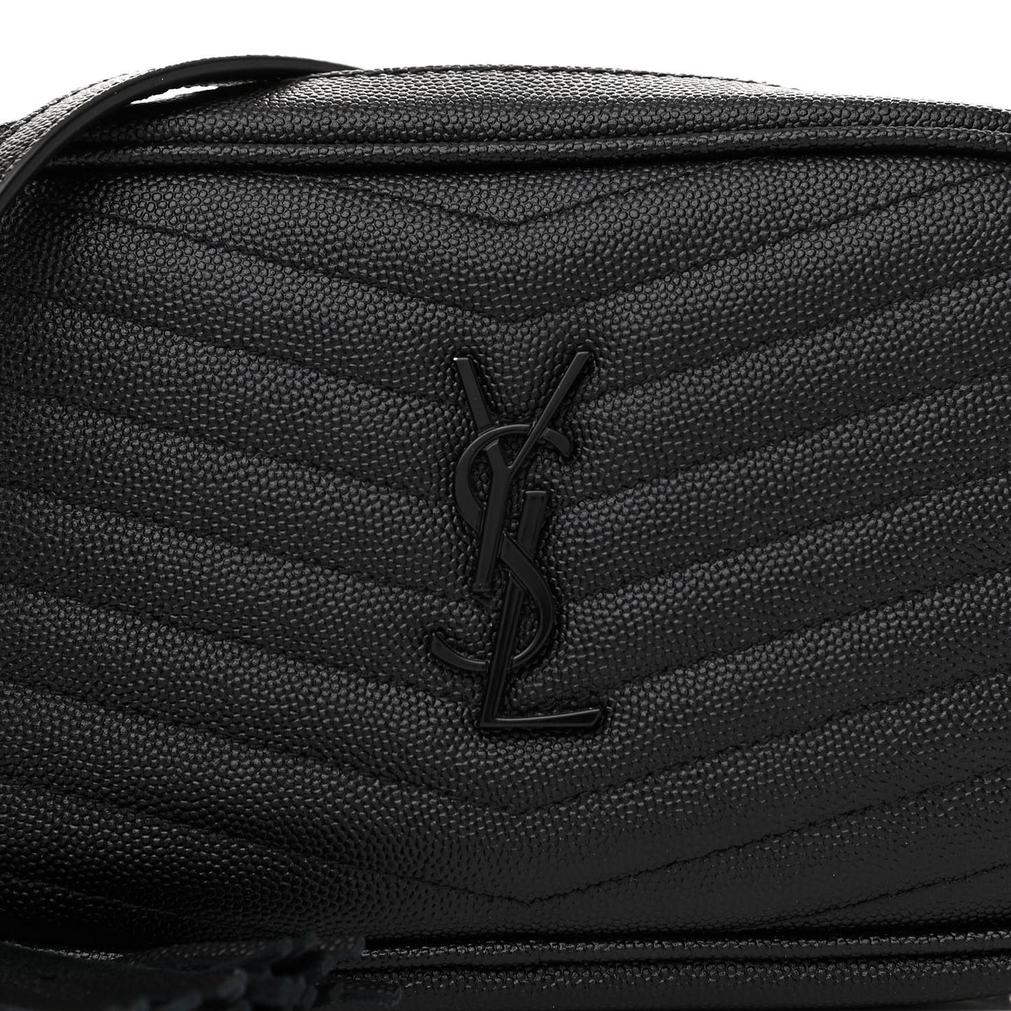 Grain De Poudre Matelasse Monogram Mini Lou Camera Bag Black