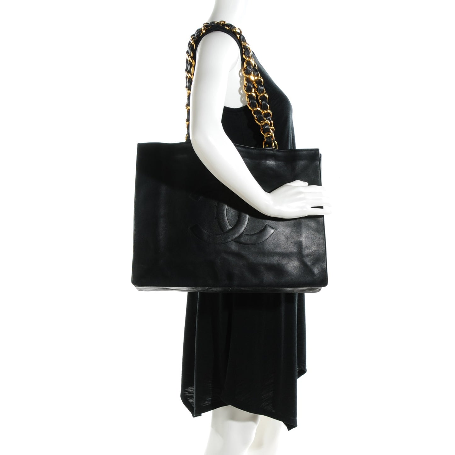 Lambskin CC Tote Black